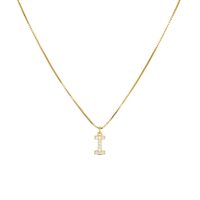 Collana Dilvdò Donna Letters in Argento Zircone CLDOI